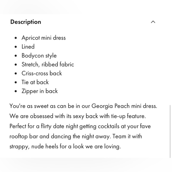 SELFIE LESLIE NWT GEORGIA PEACH CRISS-CROSS BACK RIBBED BODYCON MINI DRESS - Picture 7 of 8